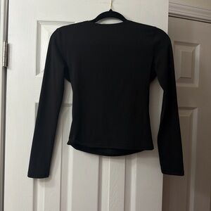 Open Back Black Women's Top